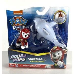 Paw Patrol Aqua Pups Marshall and Dolphin New In Box Nickelodeon